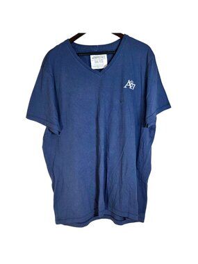 Aeropostale Mens Blue V-Neck T-Shirt XXL Cotton NWT